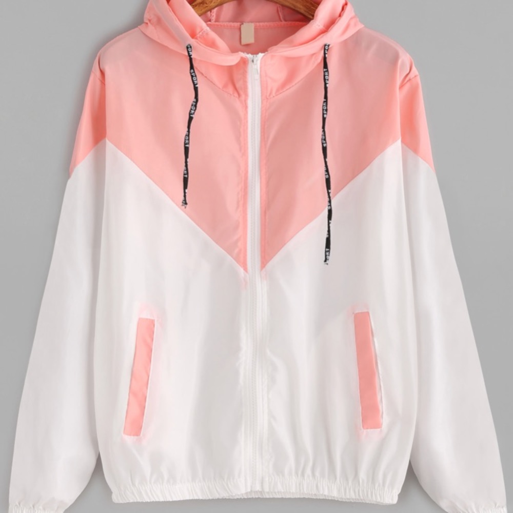 Hooded windbreaker